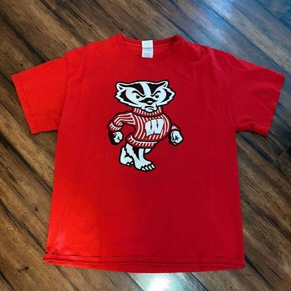 Vintage Unisex Size Large University of Wisconsin Madison Bucky Badger Shirt - Picture 2 of 5